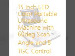 15 inch LED Color Portable Ultrasound Machine met 60° Scan Angle en 8 TGC Control